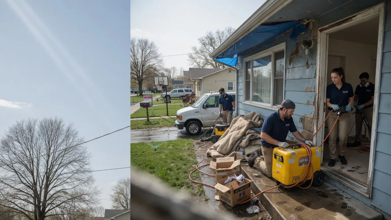 Basement Flood Cleanup in Catlin, IL near me